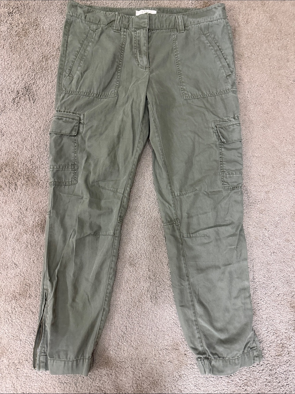 LOFT Women's Sage Green Utility Pants